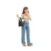 Shoucangjia Resin Figure Architectural Model and Miniature Landscape Decoration Figure and 1/64 Model, DIY, Pre-painted (Photographer Model) (Women's