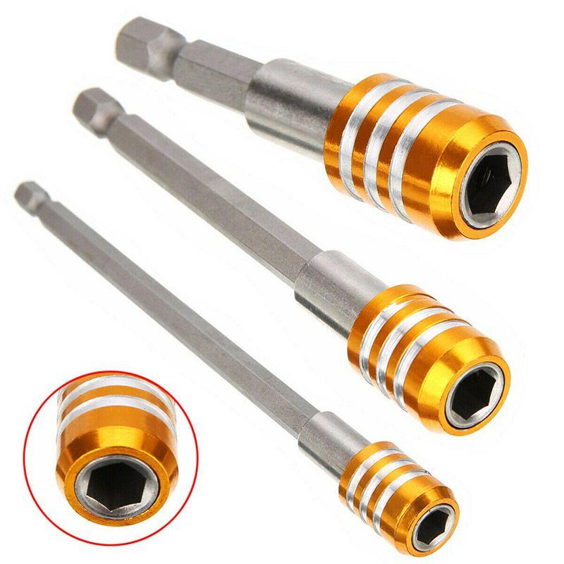 3pcs 14" Hex Shank Magnetic Screwdriver Quick Release Extension Holder Set Bit