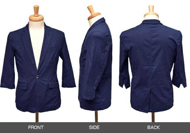 Arcade Slim Fit Summer Tailored Size 09 Black Men's Cotton-Linen Jacket, 3/4 Sleeves, Jacket, Spring/Summer, M,