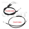 Fit For Harley Motorcycle Black Lengthened Throttle Cable Wires Clutch Cable Sportster Road King Iron XL 883 N/L XL1200 X/ V/C/T