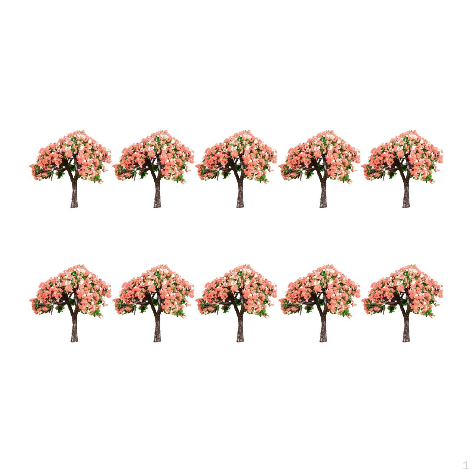 

10 шт. Модель поезда Декорации Деревья Аксессуары Поддельные Миниатюрные Моделирование Ландшафта Hibiscus