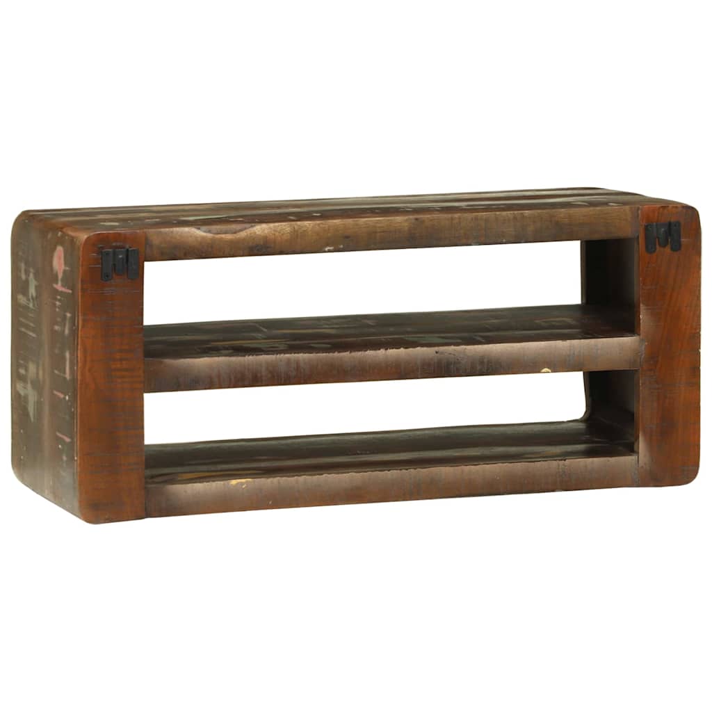 TV Cabinet Multicolored 80 X 32 X 36 Cm Solid Reclaimed Wood