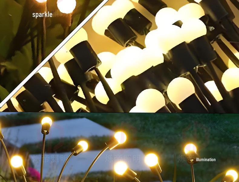 Firefly Solar Garden Lights: Waterproof Outdoor Villa and Lawn Decor