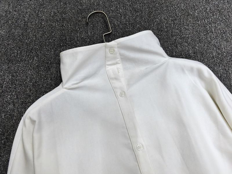 Longmei Women's High Neck Long Sleeve Top - Early Spring 2026 VKC Style, Simple Commute, Half-Open Collar Shirt