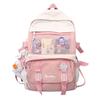 Harajuku Large Capacity Backpack College Style School Bag Waterproof Canvas Schoolbag  Student
