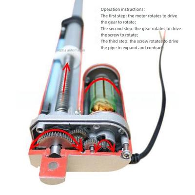 Moteur Actuateur Linéaire Électrique 12V24V Haute Poussée Silencieux Tige Télescopique Électrique Tige Poussoir Électrique CC Petite