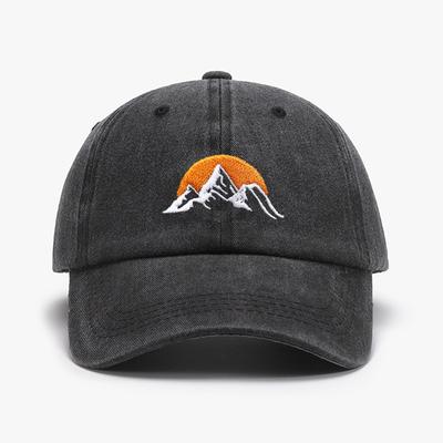 1“sunrise”fashionable Embroidered Baseball Cap with Sun Protection for Both Men and Women