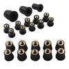 10pcs Motorcycle M4 M5 M6 Metric Rubber Windshield Windscreen Screws Bolts Nut Metric Rubber Well Nuts Fastener Screws