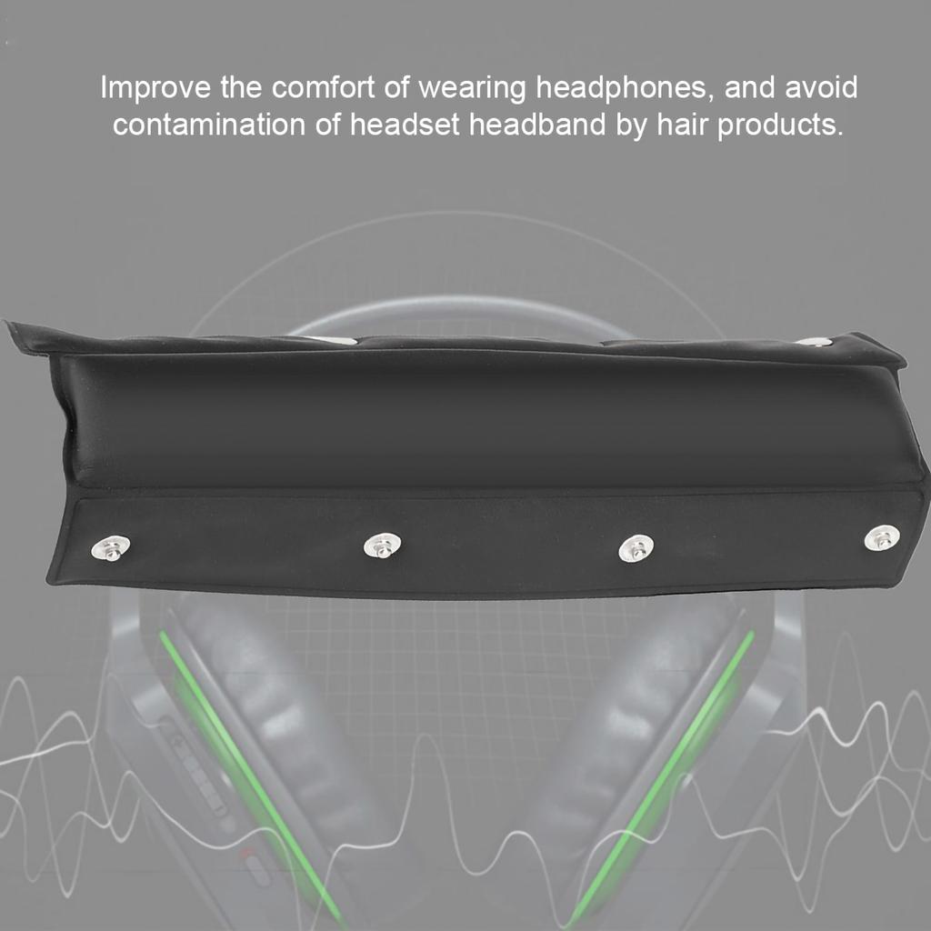 Universal Replacement Soft Foam Headset Headband Cushion Pad Kit Black