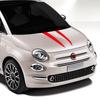 2PCS Car Hood Bonnet Stickers For Fiat 500 Abarth 595 Tuning Accessories Vinyl Film Decals Auto DIY Stripes Styling Decoration