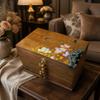 Wooden Jewelry Box with Drawers Vintage for Dresser, Bedside Table