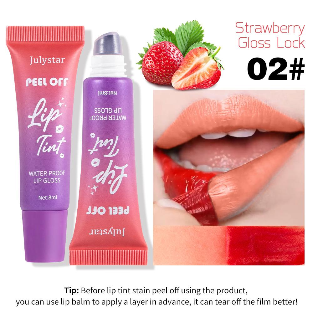 Fruchtiges Lippen-Make-up, Tear Lip Glaze Mist, mattes Finish mit Basisfarbe, wasserfester Tear Lip Glaze, feuchtigkeitsspendender Candy-Lippenstift