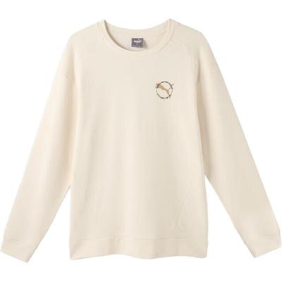 Puma Better Sportswear Solid Color Casual Crew Neck Long Sleeve Sweatshirt Men Sweatshirt Cotton-Linen-Natural 686327-99
