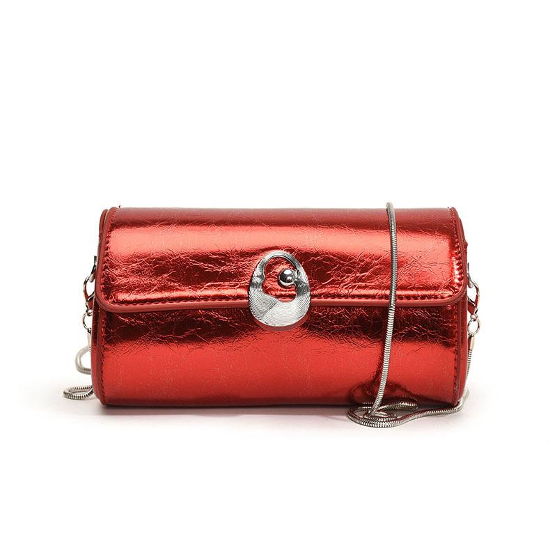 Crossbody cylinder small bag women's 2025 new summer super fire versatile Internet celebrity explosion texture niche design advanced sense