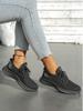 Chaussures de Sport en Maille Flyknit Polyvalentes Grande Taille pour Femmes - Mode Décontractée Nouvelle