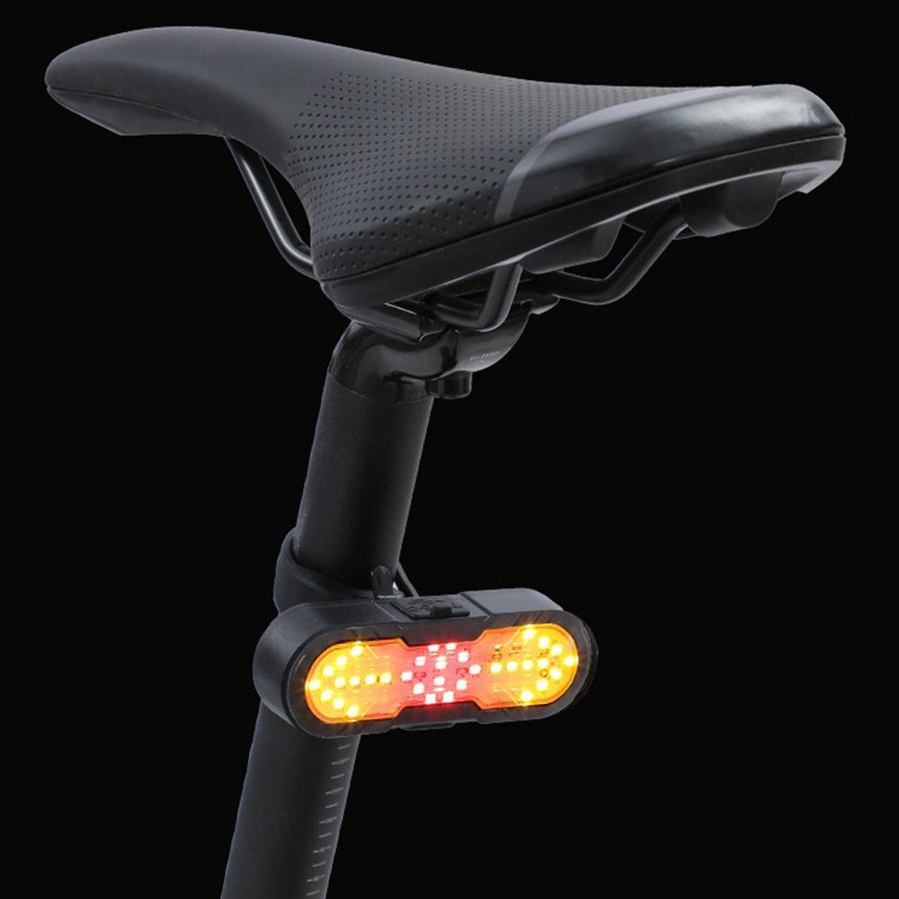Waterproof Bicycle Turn Signal Tail Light 120db Loud Sound 5 Modes Cycling Back Safety Lamp Easy To Install High Visibility