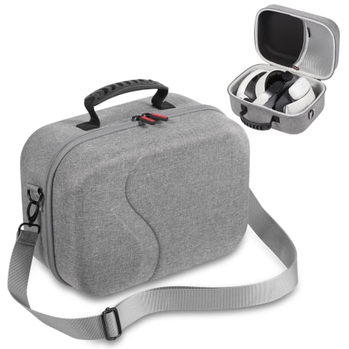 Carry Case for Meta Quest 3 Compatible with Bobovr M3 Pro/kiwi Elite Head Strap, Meta Oculus Quest 3 Controller Grip, Adapters, Cables and Other Acces