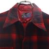 PENDLETON 70s Made In USA Wool Vintage Check Pattern Long Sleeve Shirt 16 Men's Used
