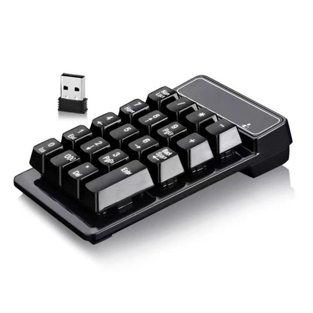Mechanical Feel 2.4G Wireless Numeric Keyboard Wired Keyboard Mini USB Numeric Keypad  Notebook