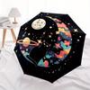 1pc Cartoon Pattern Umbrella with Plastic Handle,Suitable for All Seasons Home Travel Outdoor Umbrella