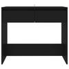 Konsolentisch, Ablagetisch Für Den Eingangsbereich Mit 2 Schubladen, Schwarz 89x41x76,5 Cm Holzwerkstoff
