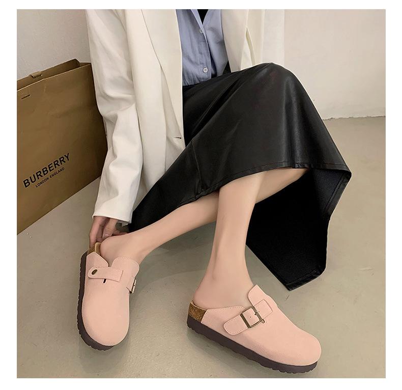 Women's 4.5cm Birkenstock Spring 2025 Closed-Toe Thick-Soled Mule Sandals Suitable for Outdoor and Leisure Activities