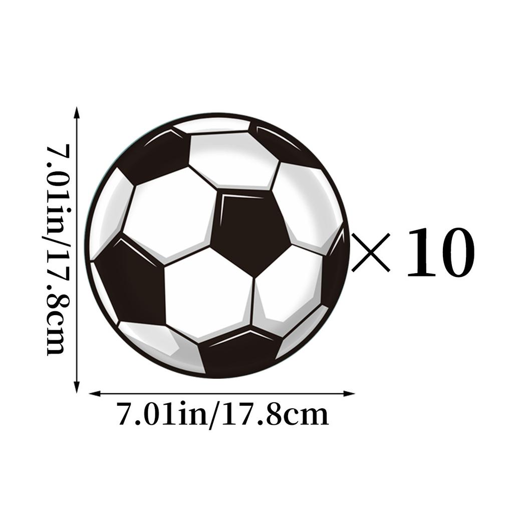 25 World Cup Football Birthday Party Tableware, Champions League Football Paper Cups, Plates, Knives, Forks And Spoons