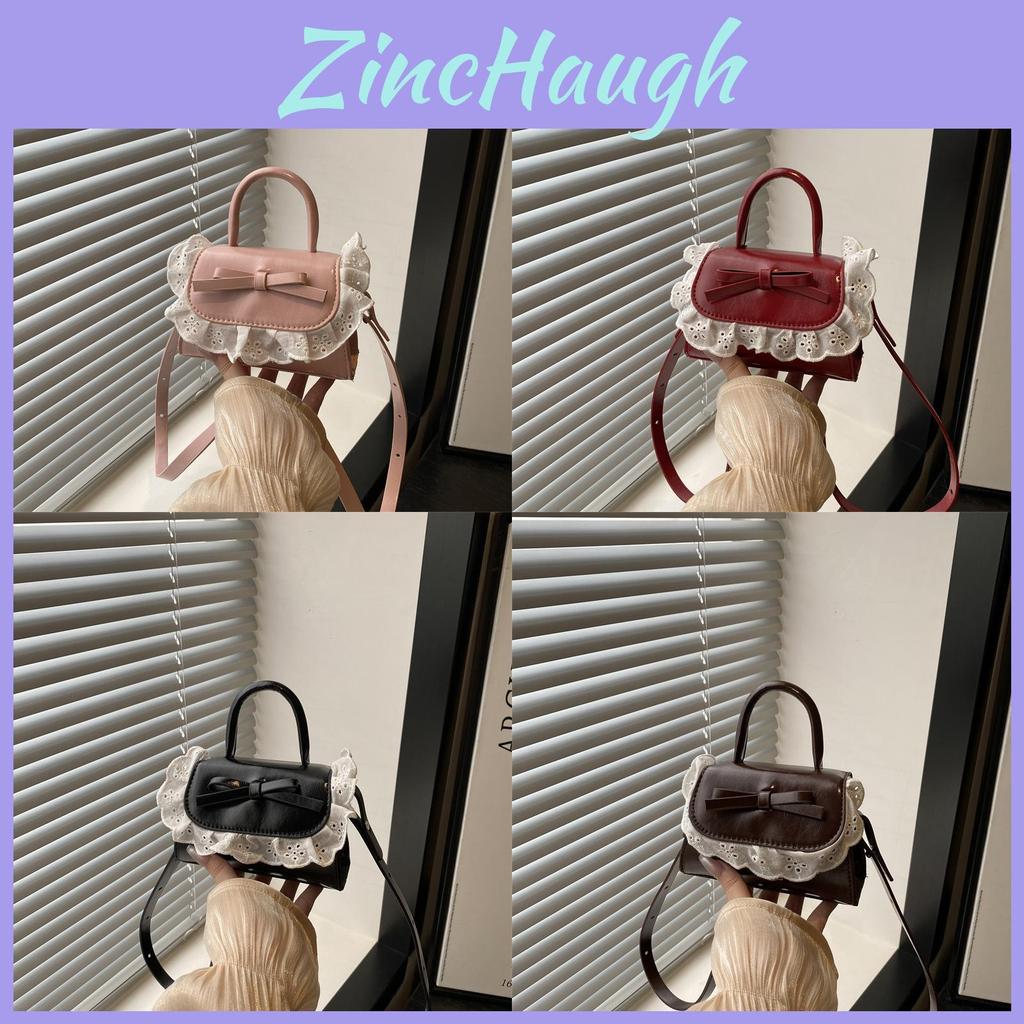 Style Lace Handbag For Women With Pu Material Small Square Bag For Casual Daily Use