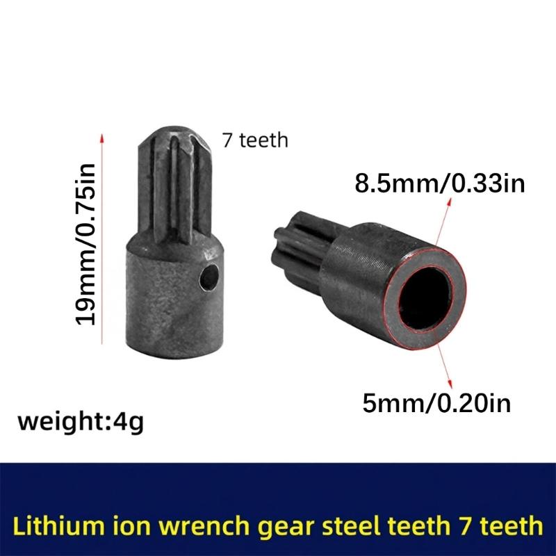 7 Tooth Gear with Stable Torque Output 5mm Shaft Diameter for Electric Wrench in Professional and Household Use
