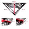 7-inch Movable Measure Ruler Position Triangle Board 90° Thick Sliding Rod Aluminum Alloy Angle Ruler Woodwork Right Angle Tool