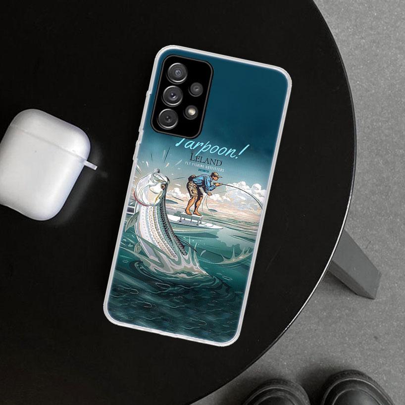Hunting Fishing Man Phone Case for Samsung Galaxy A17 A16 A26 A36 A56 A57 A37 A15 A25 A35 A55 A14 A24 A34 A54 A13 A23 A33 A53 Ga