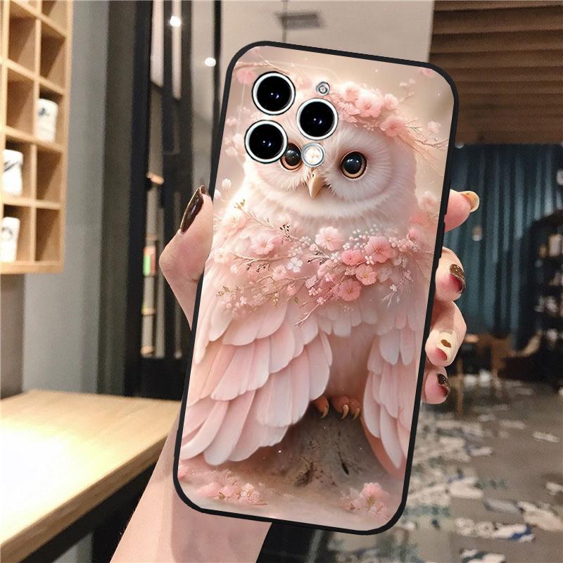 

Phone Case Carcasa Funda For iPhone 17 Pro Max 17 Air 16 15 14 13 Pro Max 15 16 Pro 15Plus Cute Owl Cartoon iphone 13