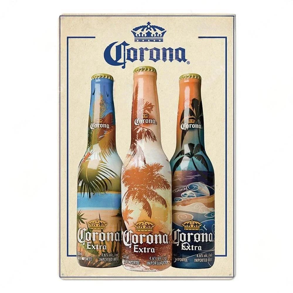 Vintage Beer Brand Rectangle Tin Sign Metal Plate Decorative Plaque For Man Cave Pub Bar Cafe Restaurant Garage Club Wall Decor
