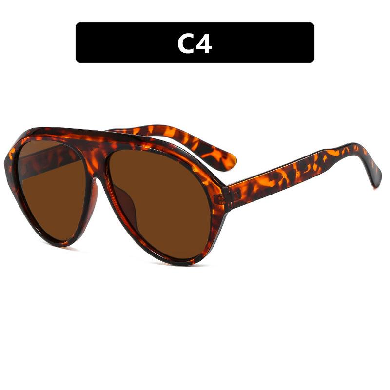 Oversized Yellow Pilot Sunglasses Women Vintage Big Sun Glasses Female Fashion Ladies Shades Men Uv400 Eyeglasses