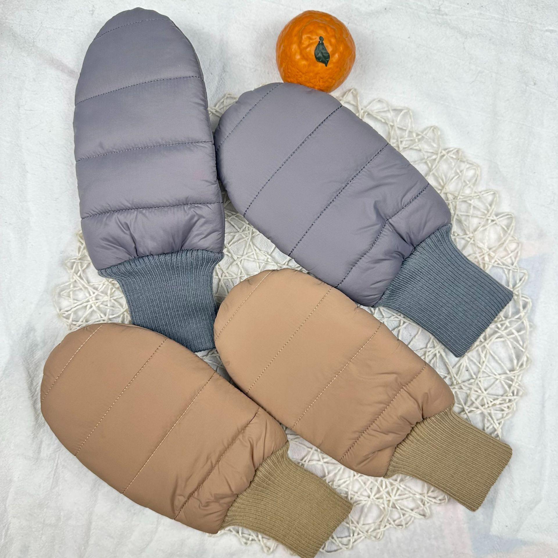 

Finger Waterproof Ski Gloves, Braised Non-Slip Warm Outdoor Sports Down Cloth Leave-In Gloves темно-серого