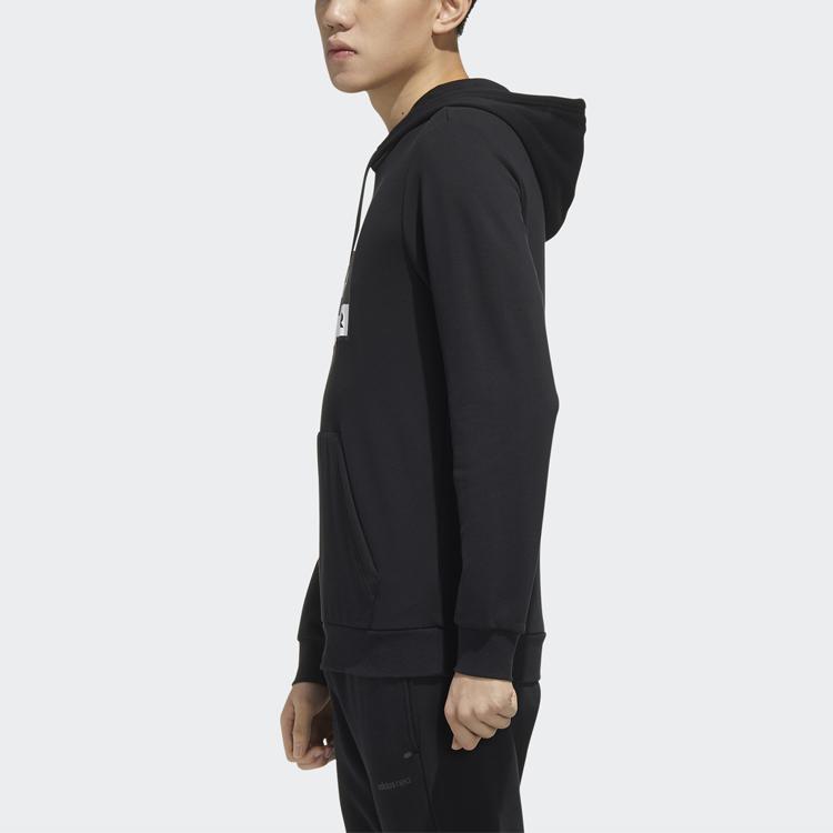 Adidas Neo Camo Print Casual Hoodie Men Tops Black FU1038