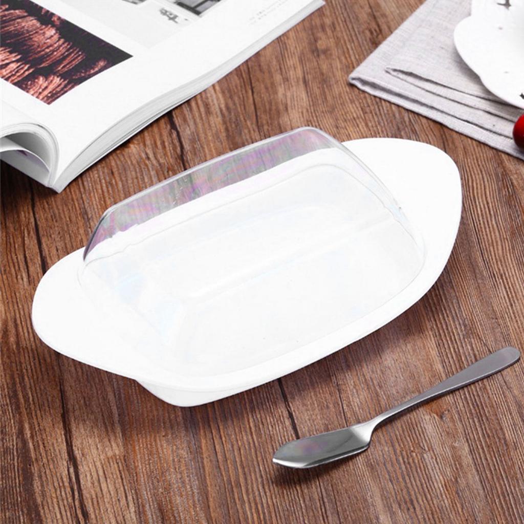 BoatShaped   Dish with Lid Food Grade PP   Cutting Box for Chess Home Kitchen(Red )