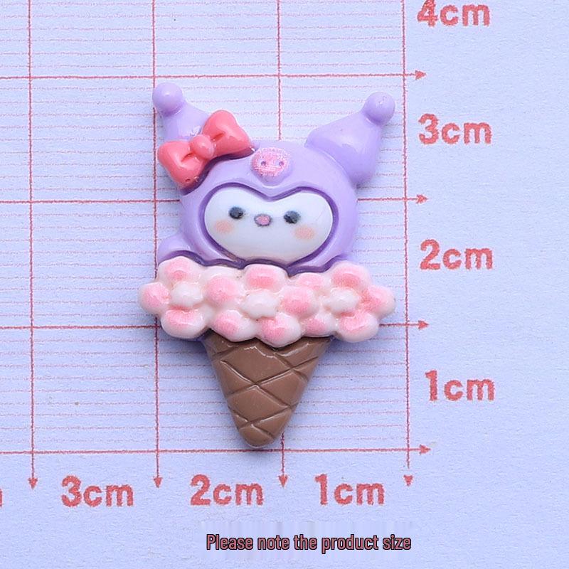 Cute Handmade Cartoon Rice Dessert Resin Charms for Crocs and DIY Accessories