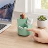 Large Capacity Pen Holder 360 Degree Rotating Holder Multi-compartment Quiet Container Desktop Organizer for Office School Home Storage Non-slip