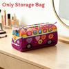 Multi Functional Plush Makeup Organizer With Zipper Closure For Home Use Storage