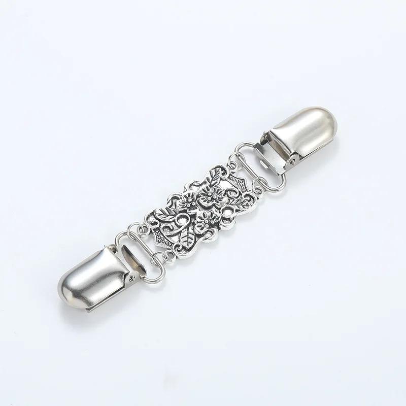 2 pcs of clothes clip brooch clip vintage clothing sweater cardigan shawl dress brooch clip shirt clip girl ladies
