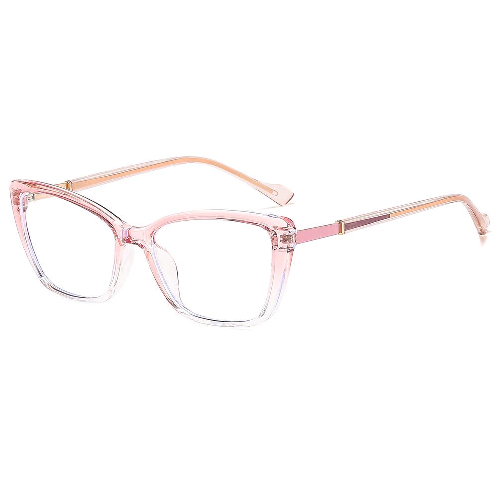 European & American Anti-Blue Light TR90 Retro Square Frame Glasses - Trendy Internet Celebrity Style.