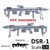 1:6 Scale Toy Mini Gun Model M134 MG42 AK47 98K Rifle Puzzles Building Bricks Assembly Scene Sandpan Game Toy