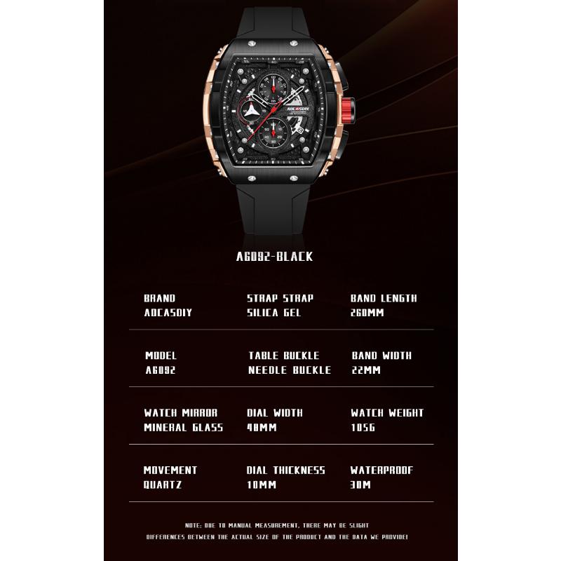 Fashion Movement Quartz Watch For Men Business Date Wristwatch Luxury Waterproof Time Clock