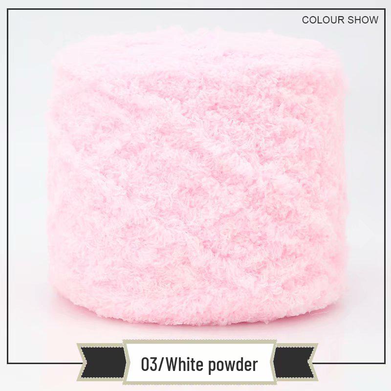 3-Strand Coral Fleece Towel Yarn - 2 Skeins for Hand-Knitted Children's Bag, Shoes, Hat, Scarf, Coat - Free Shipping