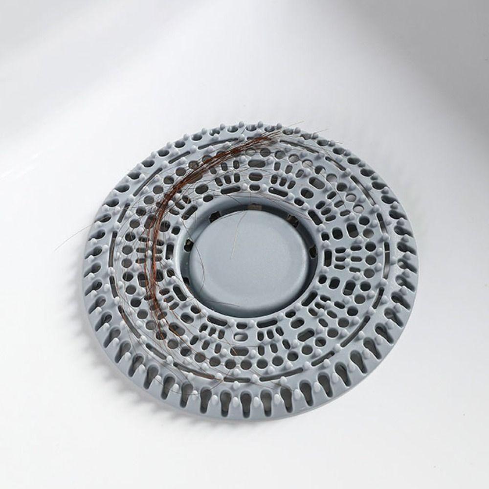 2pcs Fine Filter Hair Catcher Stopper Round Shape Floor Drain Cover Strainer  Kitchen