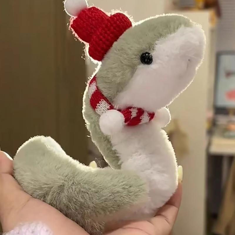 

2025 год змеи плюшевые мягкие игрушки качающиеся маленькие змеиные плюшевые игрушки креативные забавные милые талисманы плюшевые змеи детские подарки