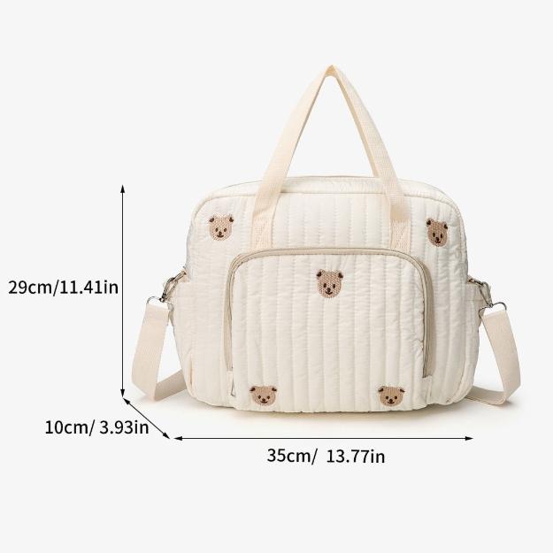High-Quality Baby High-Quality Diaper High-Quality Bag High-Quality Cute High-Quality Bear High-Quality Flower High-Quality Embroidery High-Quality