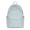 Middle School Student Schoolbag Women's Solid Color Letter Printed Backpack College Style Large Capacity Backpack