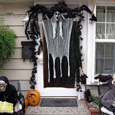 Decorazione della Tristo Mietitore da Appendere per Halloween Scheletro da Appendere Spaventoso di Halloween Tristo Mietitore Decorazione della Casa Stregata di Halloween
